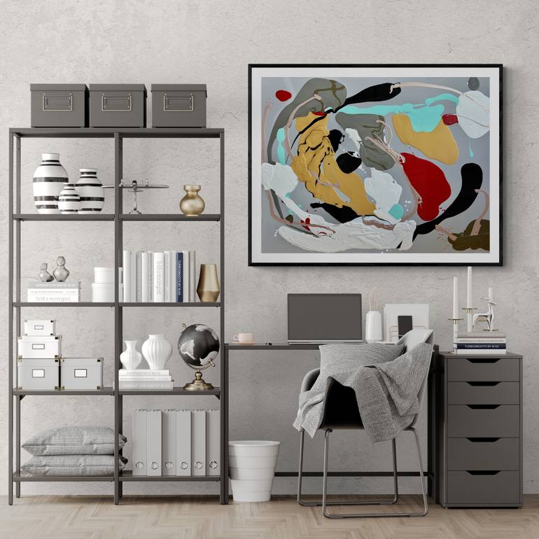 Original Conceptual Abstract Painting by Judith Mckay
