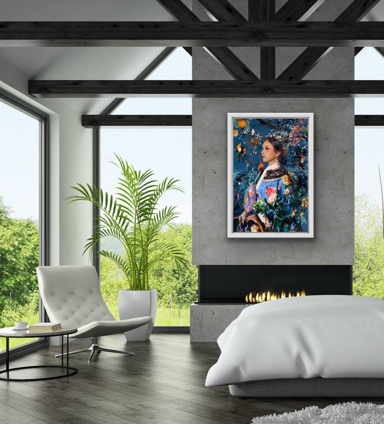 Original Figurative People Painting by Khanlar Asadullayev