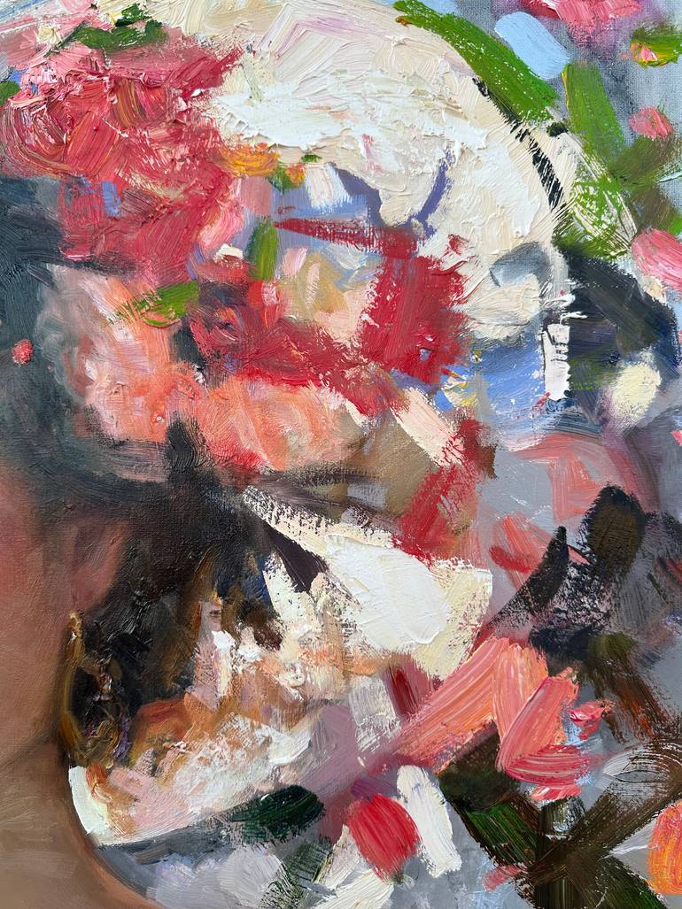 Original Impressionism People Painting by Khanlar Asadullayev