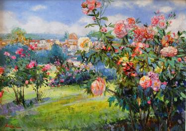 Print of Floral Paintings by Khanlar Asadullayev
