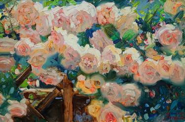 Print of Fine Art Floral Paintings by Khanlar Asadullayev