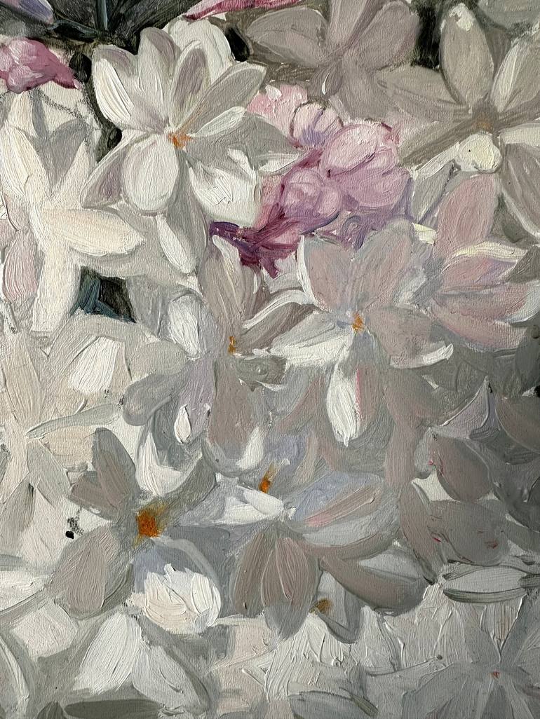 Original Floral Painting by Khanlar Asadullayev