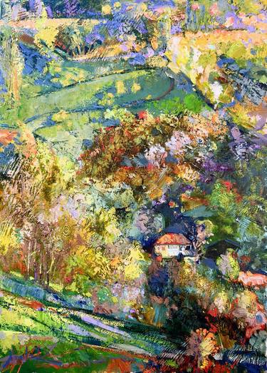 Original Expressionism Landscape Painting by Khanlar Asadullayev