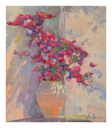 Print of Floral Paintings by Khanlar Asadullayev