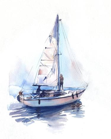 Print of Yacht Paintings by Tatiana Bordiuzhan