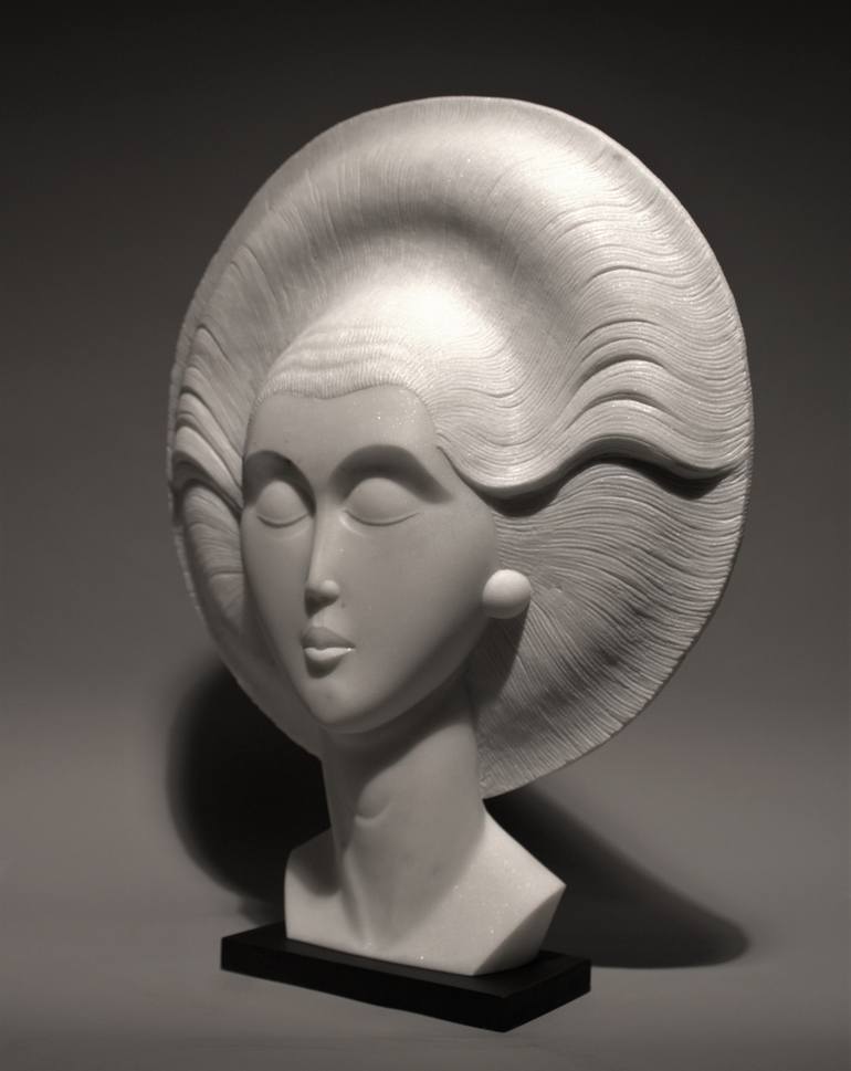 Original Abstract People Sculpture by Bela Bacsi