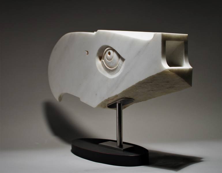 Original Abstract Animal Sculpture by Bela Bacsi