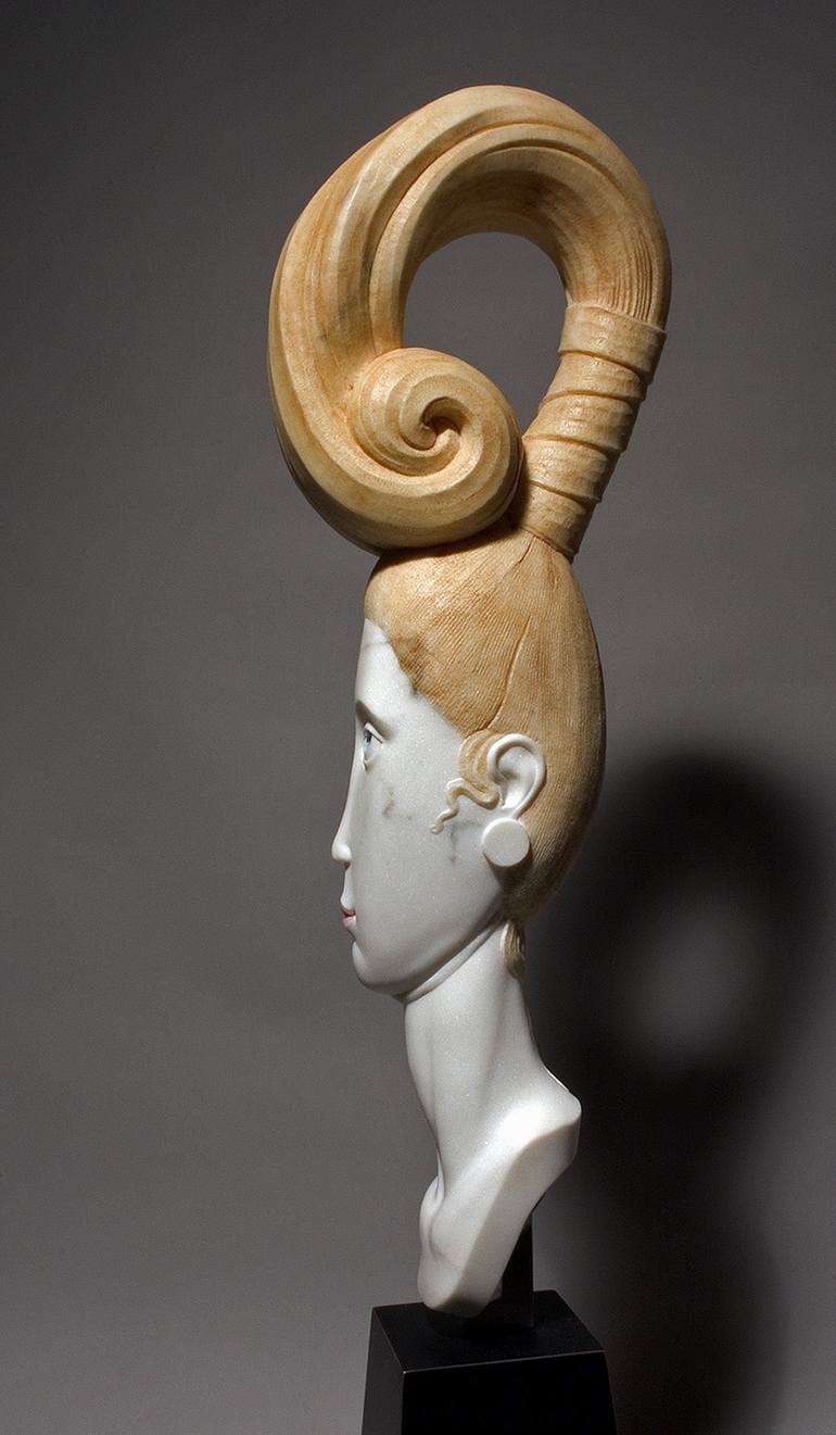 Original Figurative Portrait Sculpture by bela bacsi