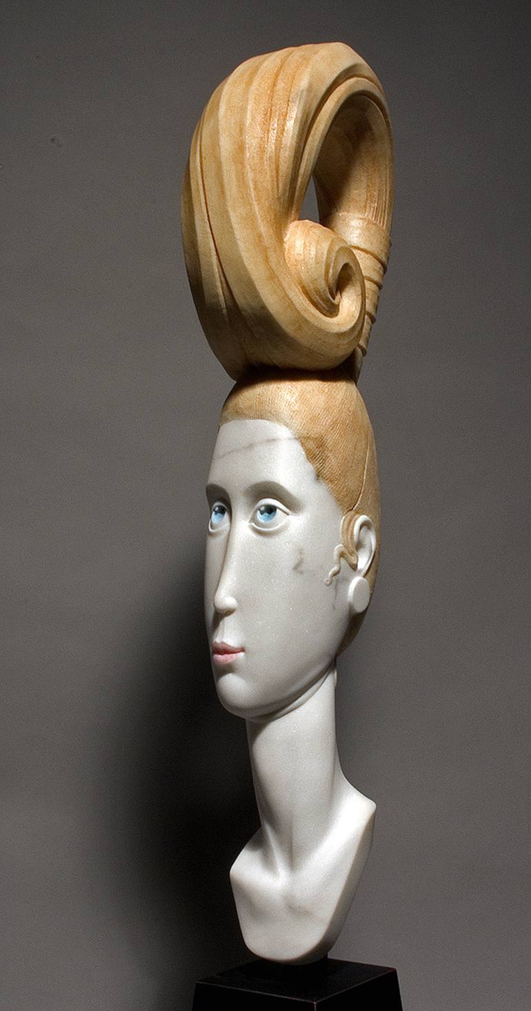 Original Figurative Portrait Sculpture by bela bacsi