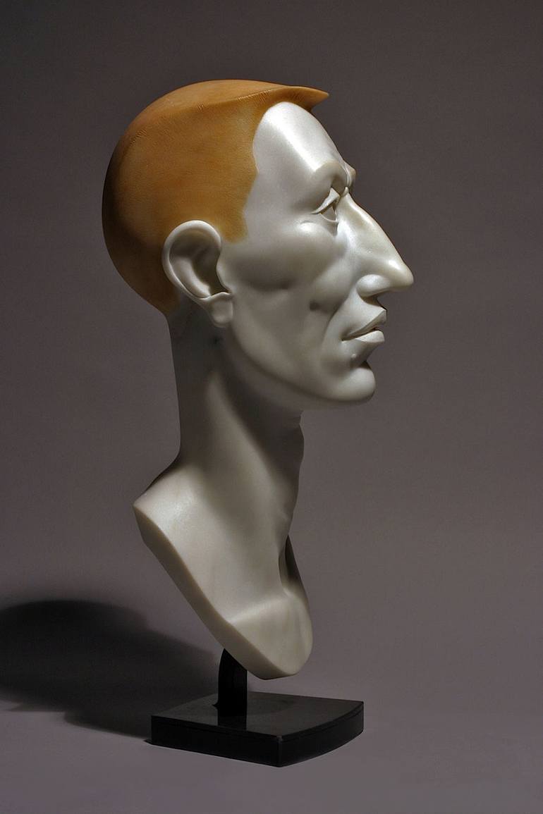 Original Portrait Sculpture by bela bacsi