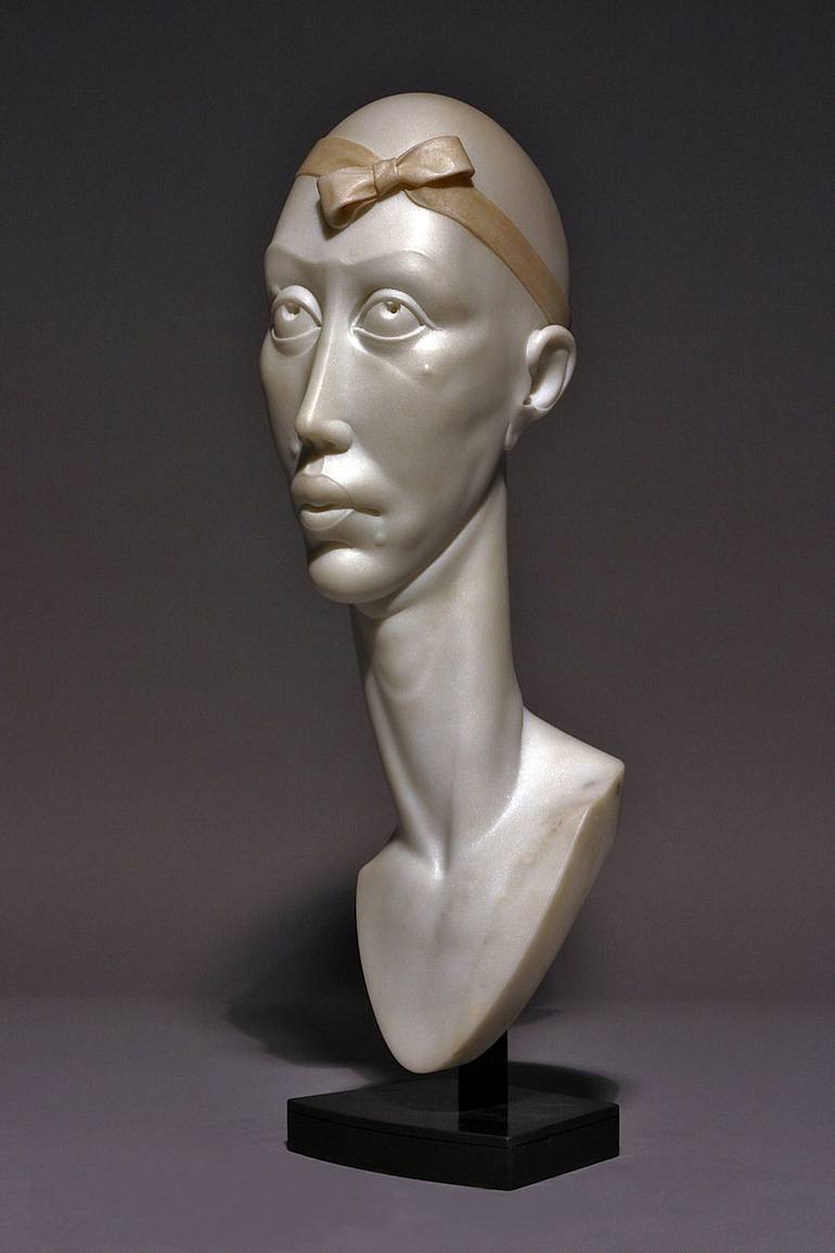 Original Fine Art Portrait Sculpture by bela bacsi