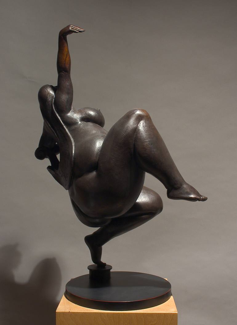 Original Art Deco Erotic Sculpture by bela bacsi