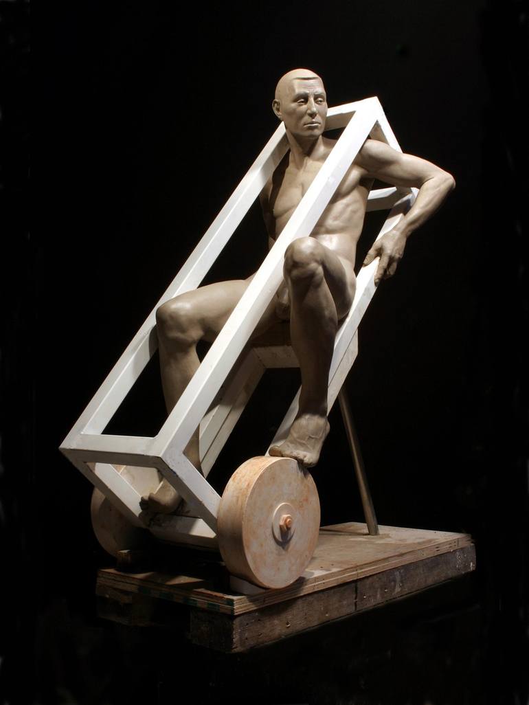 Original Figurative Nude Sculpture by bela bacsi