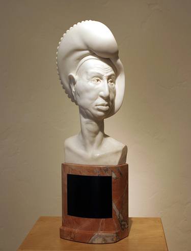 Original Realism Portrait Sculpture by bela bacsi
