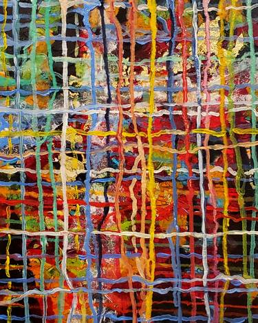 Original Abstract Expressionism Abstract Mixed Media by Karen Garner