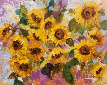 Original Floral Mixed Media by Karen Garner