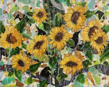 Original Conceptual Floral Paintings by Karen Garner