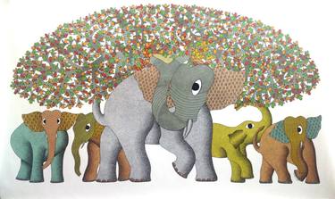 Herd of Elephants thumb