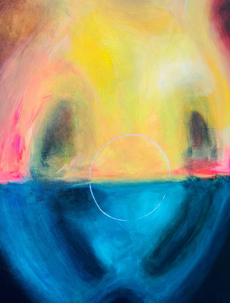Original Contemporary Abstract Painting by Heather Farrell