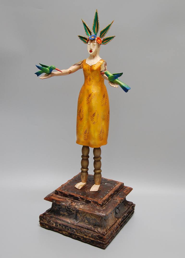 Original Figurative Women Sculpture by Elizabeth Frank