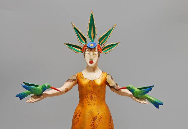 Original Figurative Women Sculpture by Elizabeth Frank