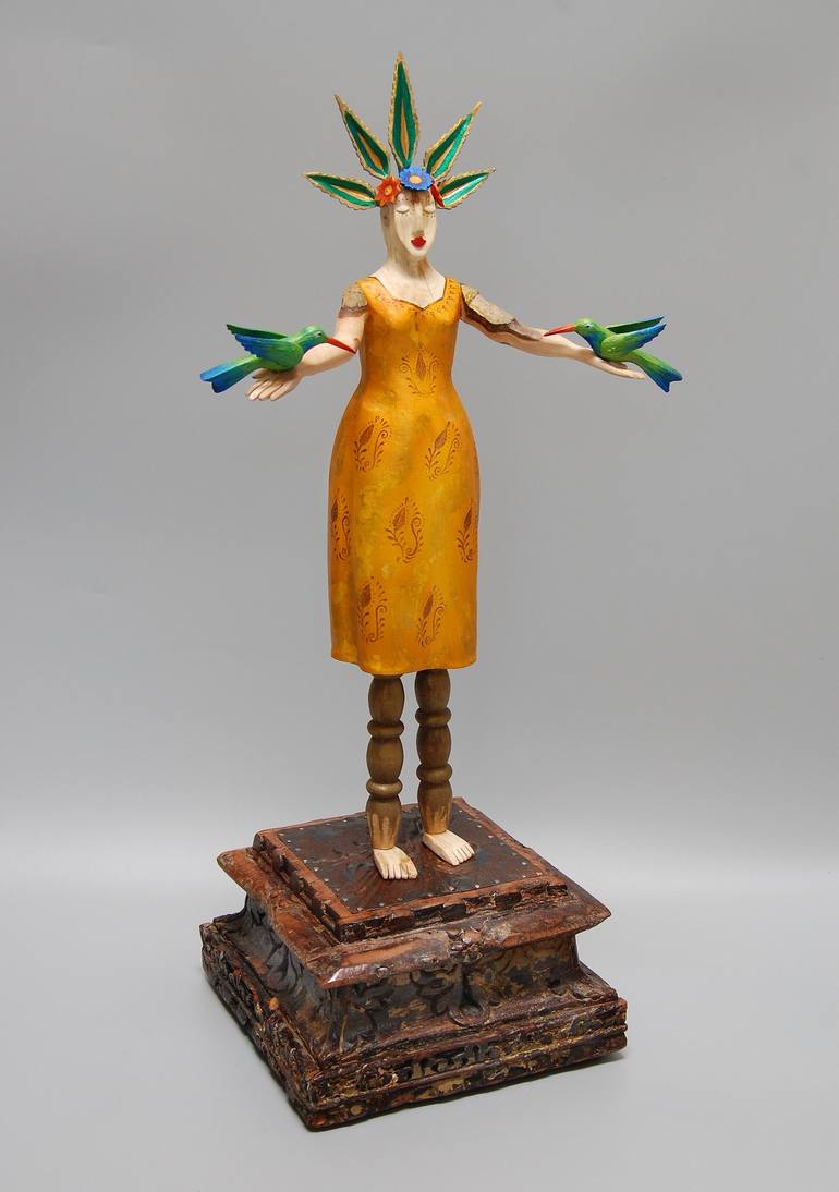 Original Figurative Women Sculpture by Elizabeth Frank