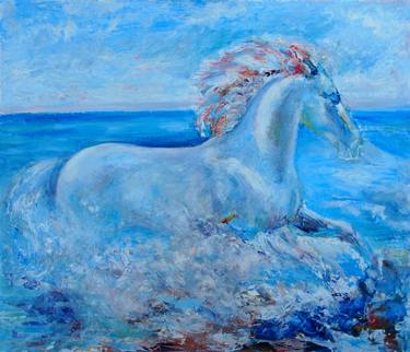 Print of Figurative Horse Paintings by Zoran  Art painter Andrić