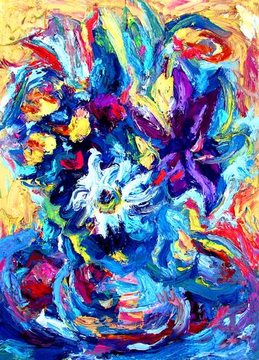 Print of Expressionism Floral Photography by Zoran  Art painter Andrić