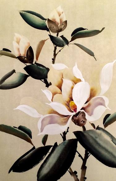 Original Figurative Floral Paintings by Mayee Futterman