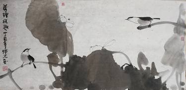 Original Expressionism Nature Drawings by Weiguang Liu