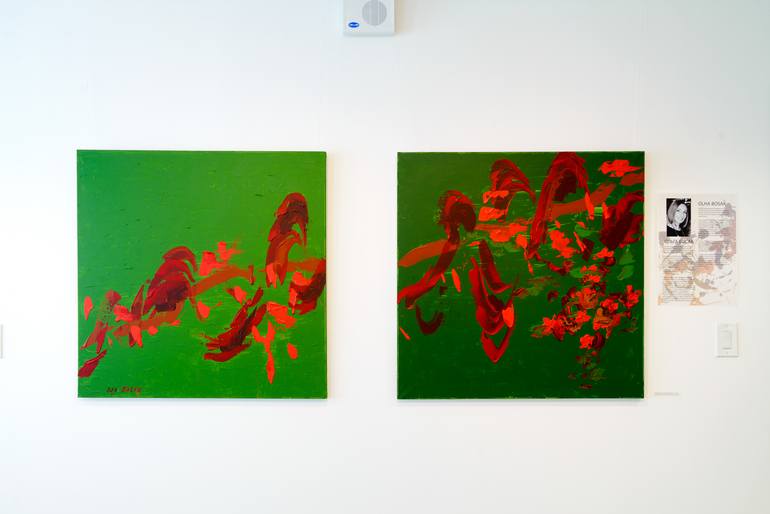 Original Conceptual Abstract Painting by Olha Bosak