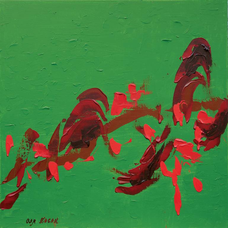 Original Conceptual Abstract Painting by Olha Bosak