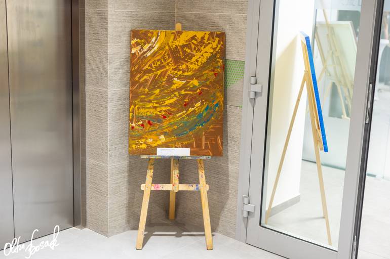 Original Abstract Expressionism Abstract Painting by Olha Bosak
