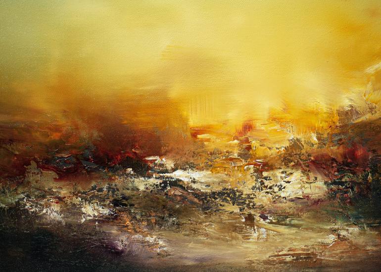 Original Abstract Landscape Painting by Kris Ancog