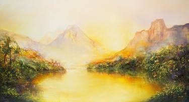 Original Impressionism Landscape Painting by Kris Ancog