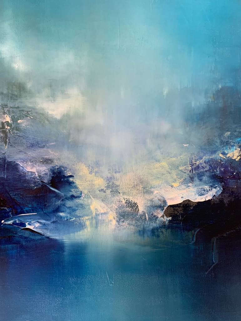 Original Abstract Expressionism Abstract Painting by Kris Ancog