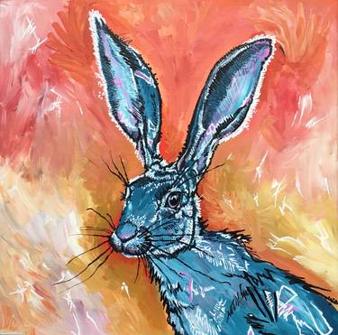Original Abstract Animal Paintings by holly foster