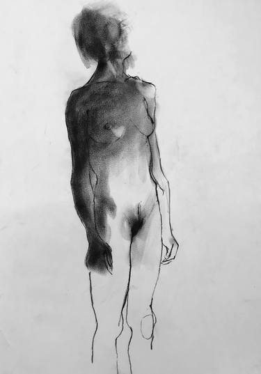 Original Expressionism Nude Drawings by Sébastien Jacqmin