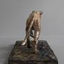 This sculpture was inspired by a lioness I photographed and tracked in South Africa's Kruger National Park. She was in superb condition and exuded a raw, fluid power.The patina of gold and browns creates a marbled effect to reflect the tawny coat of the lioness.

Ltd Ed 12