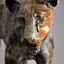 This sculpture was inspired by a lioness I photographed and tracked in South Africa's Kruger National Park. She was in superb condition and exuded a raw, fluid power.The patina of gold and browns creates a marbled effect to reflect the tawny coat of the lioness.

Ltd Ed 12