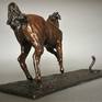 While in the French Camargue, I saw a wild horse spooked by a snake and veer away suddenly. Although the snake was not a cobra, I wanted to recreate that action, that sudden movement that testifies to fright. The finish is smooth and the patina a rich brown with black and gold highlights.

Ltd Ed 12