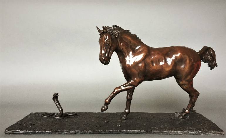 Original Figurative Animal Sculpture by Adrian Flanagan