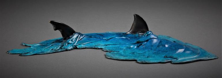 Original Abstract Fish Sculpture by Adrian Flanagan