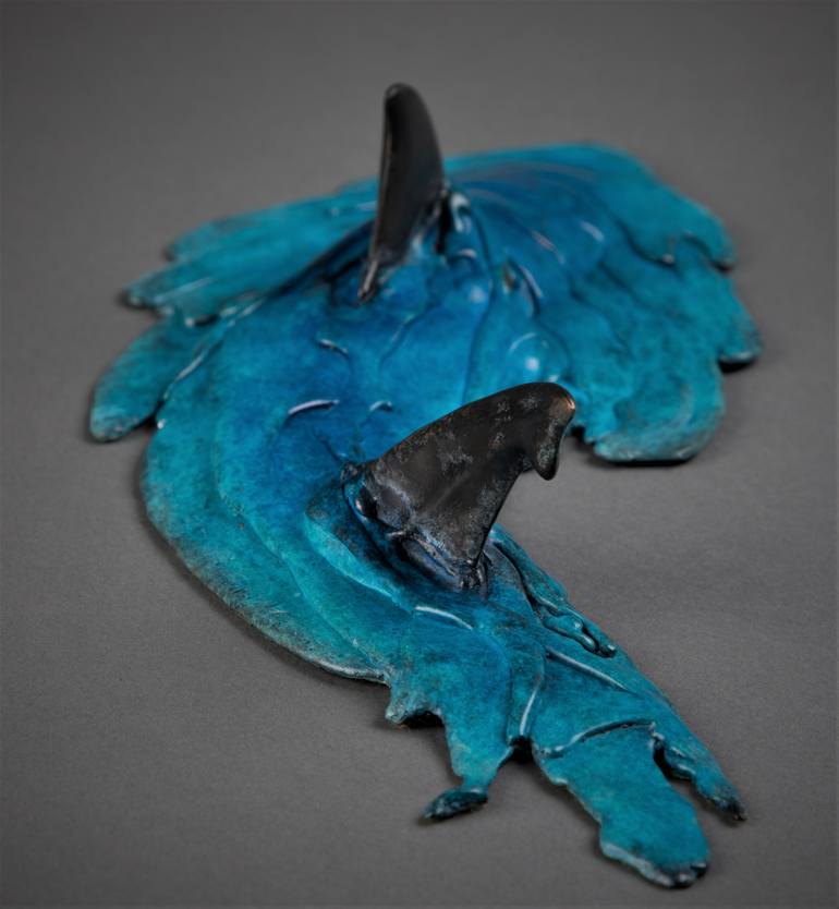 Original Abstract Fish Sculpture by Adrian Flanagan