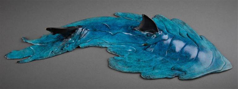 Original Abstract Fish Sculpture by Adrian Flanagan