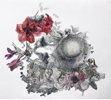 Print of Figurative Botanic Mixed Media by Jan Ruby-Crystal