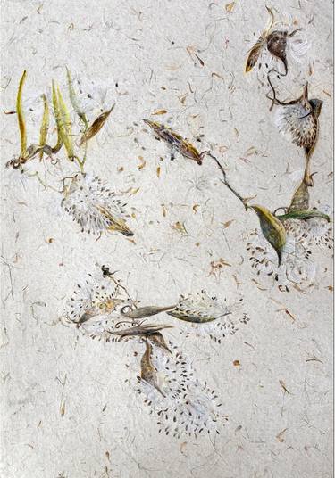 Print of Fine Art Botanic Mixed Media by Jan Ruby-Crystal