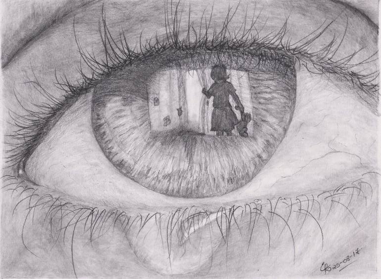 lonely pencil drawings