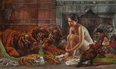 Print of Figurative Humor Paintings by THANWA huangsmut
