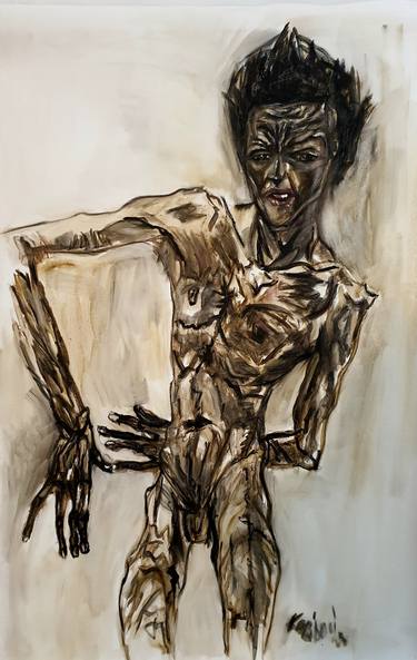 Original Nude Paintings by Karibou Art